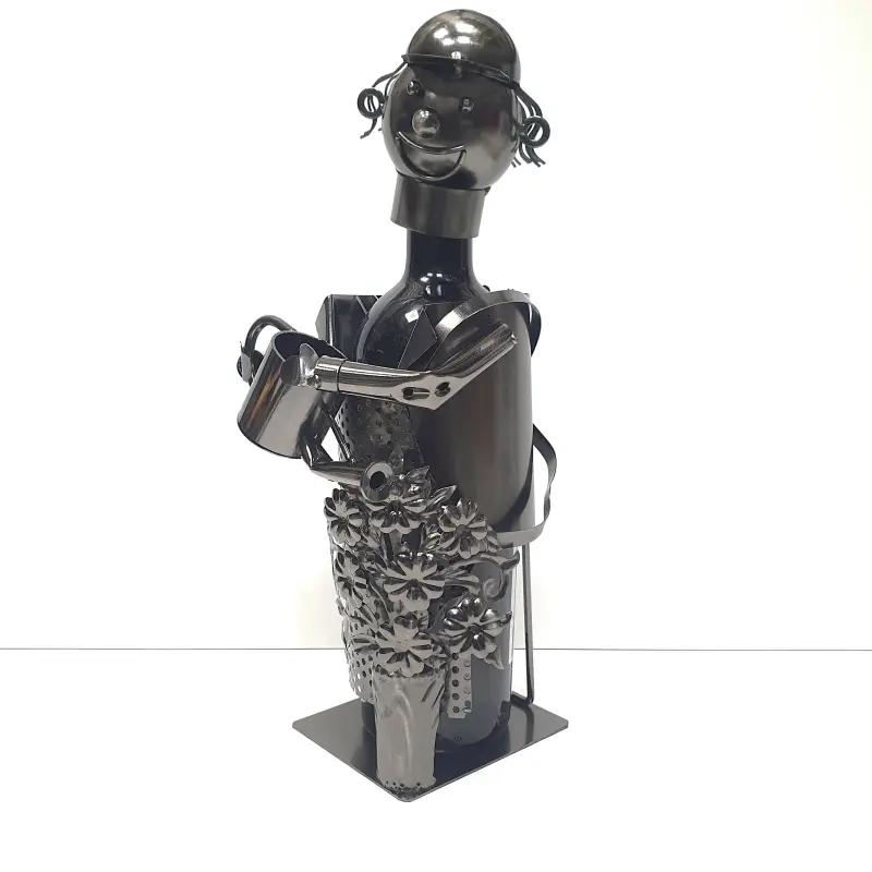 Gradinar, suport din metal pentru sticla, 14x33x cm